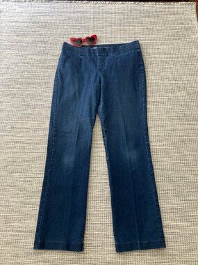 Lee Style Up Dark Wash Straight Leg Pull On Jean 12